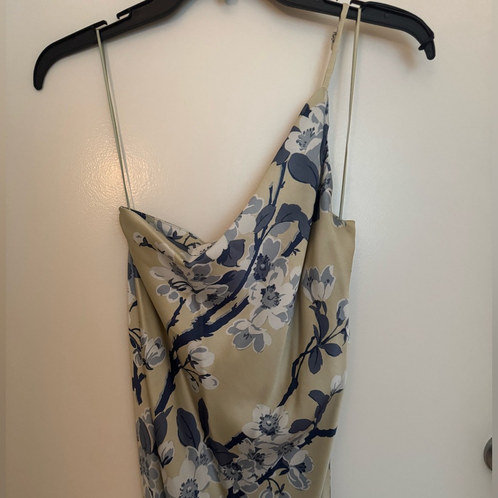Reformation Olesia One Shoulder Silk Dress - Picture 4 of 6